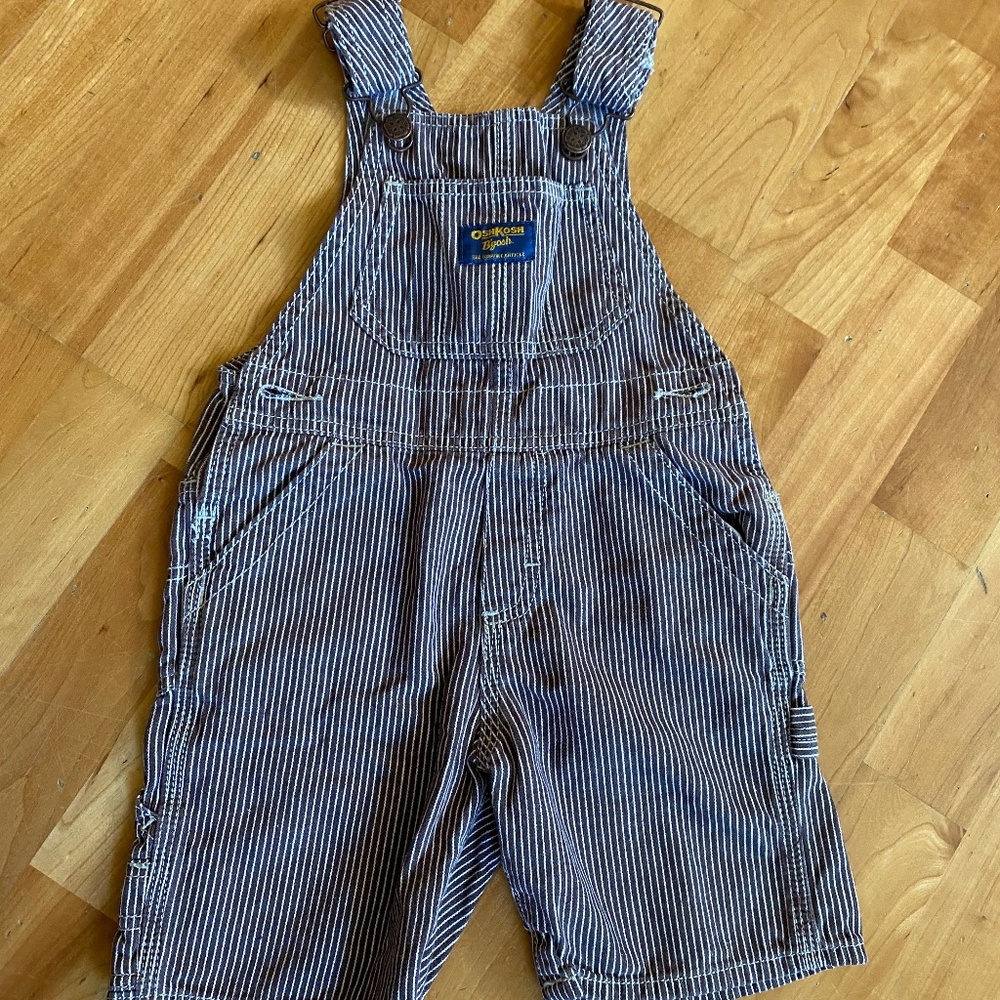 Brown Osh Kosh Overall shorts 2T